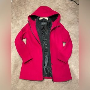 Nudge Fall Coat Red